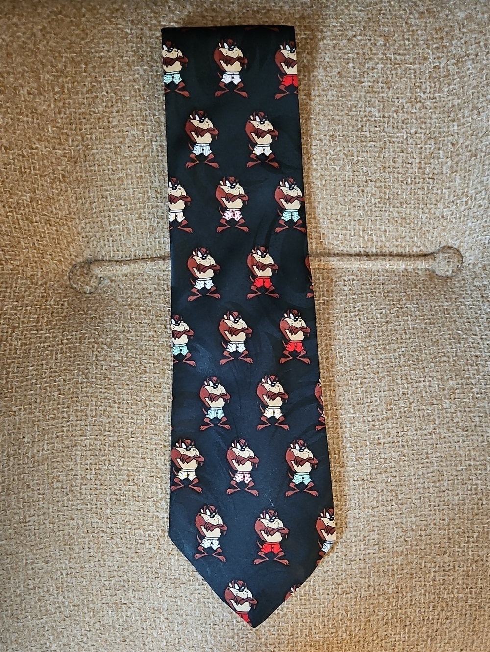 Warner Bros. Black Tie with Taz Cartoon Repeat